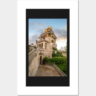 Cascada del Parc de la Ciutadella in Barcelona, Spain Posters and Art